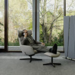 Nowy Styl Otuli Swivel Armchair angled view