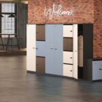 Nowy Styl Puzlo Wardrobe On Metal Base