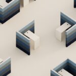 Nowy Styl Sand S-Shape Wall With High Tables