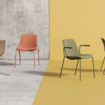 Nowy Styl Sitari Cfs Cantilever Upholstered Chair With Armrests front view