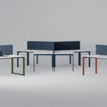 Nowy Styl Sqart I-Leg Desk With Extension Modesty Panel