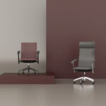 Nowy Styl Tiger Up Upholstered High-Back Swivel Chair