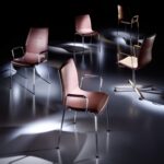 Kusch + Co Universo 4-Leg Frame Chair Upholstered High Back room view