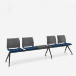 Kusch + Co Universo Bench 4-Seater Beam Seating front view