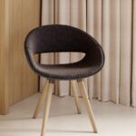Kusch + Co Volpino Swivel Armchair rear view