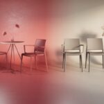 Nowy Styl Yuni 4-Leg Plastic Meeting Chair room view