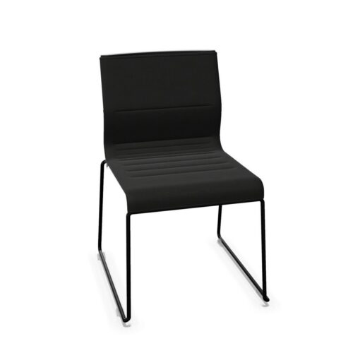 ICF Stick Skid With Armrests Mesh Conference Chair