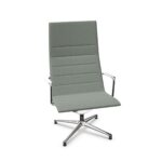 ICF Valea Lounge Swivel Chair High-Back Swivel Chair With Armrests With