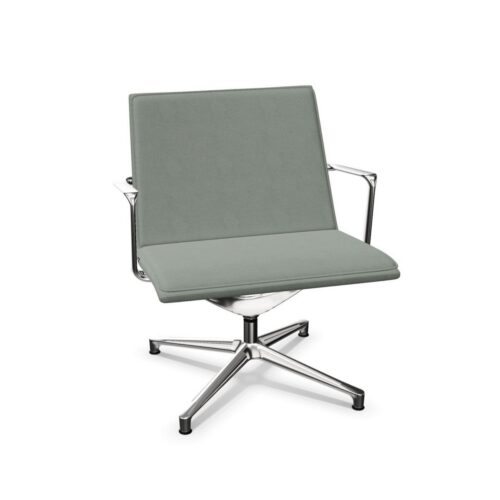 ICF Valea Lounge Swivel Chair Soft With Armrests Upholstered Lounge Chair