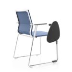ICF Skid Base With Armrests Upholstered Conference Chair