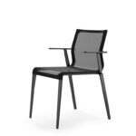 ICF Stick 4-Leg Mesh Back Conference Chair front view