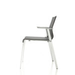 ICF Stick 4-Leg Mesh Back Conference Chair front view