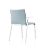 ICF Stick 4-Leg Mesh Back Conference Chair rear side view