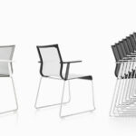 ICF Stick Skid Base Upholstered High Conference Chair product view