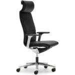 ICF Una Plus Executive Adjustable Armrests Office Chair angled view