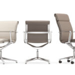 ICF Una 4-Star Low Back Executive Chair angled view