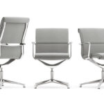 ICF Una 4-Star Low Back Executive Chair rear view