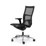 ICF Una Plus Task With Headrest Office Chair angled view