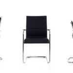 ICF Stick Cantilever Low Back Conference Chair front view