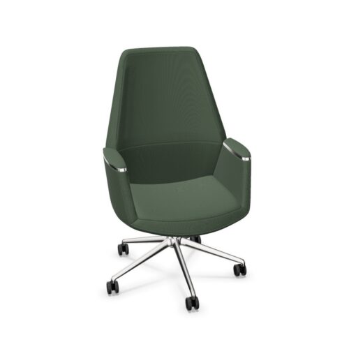 ICF 5-Star Base Upholstered High Office Chair