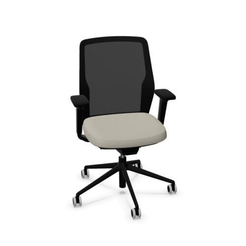 ICF Mesh With Armrests Upholstered Task Chair
