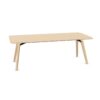 Bralco Rectangular Wooden Legs Conference Table