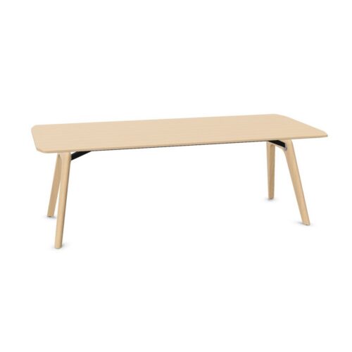 Bralco Rectangular Wooden Legs Conference Table