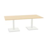 Frezza Rectangular Square-Base Legs Conference Table