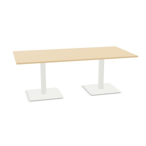Frezza Rectangular Square-Base Legs Conference Table