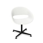 Kusch + Co Volpino Swivel Conference Chair Plastic Back 4-Star With Armrests