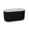 Bralco Oval Ottoman Upholstered Pouf