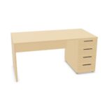 Frezza Pedestal Desk 4-Drawer Support Desk