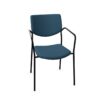 Kusch + Co Smile Stationary Chair 4-Leg Stb Arm Lgm Frame LB-Uph Back With