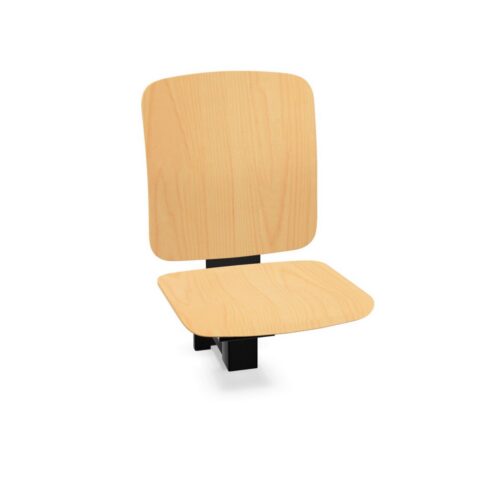 Kusch + Co V-Care Beam Seating 1U MW W Wall-Mounted Folding Plywood Beam