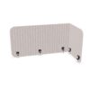 Zilenzio 1200 L-Shape Right L-Shaped Fabric-Covered Desk Screen