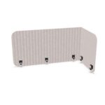 Zilenzio 1200 L-Shape Right L-Shaped Fabric-Covered Desk Screen