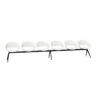Kusch + Co Volpino Bench 6U 4L P 6-Seat Plastic Back Beam Seating