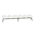 Kusch + Co Volpino Bench 6U 4L P 6-Seat Plastic Back Beam Seating