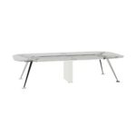 Frezza Meeting Glass Top Conference Table