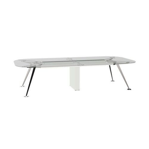 Frezza Meeting Glass Top Conference Table