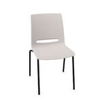 Kusch + Co V-Care Stationary Chair 4-Leg Stb Frame Plastic Back Frame Chair