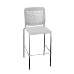 Nowy Styl Calado Hocker 4-Leg Frame Plastic Back Footrest Bar Stool
