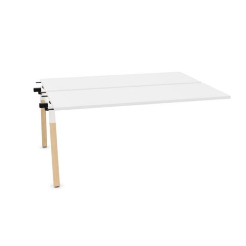 Bralco Point Two-Person Bench Desk Terminal Leg Bench Desk