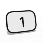 Kusch + Co Bewise Numbering Seat Numbering 1 Chair Accessory