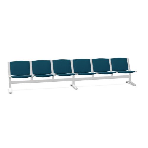 Kusch + Co 8000 Bench 6U 4L Uph 6-Seater Upholstered Beam Seating