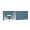 Nowy Styl Sand American Diner 8U Z-Shape Booth Seating With Table Acoustic