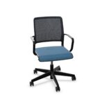 Nowy Styl Xilium Swivel Conference Chair LB-Mesh Back 5-Star With Armrests