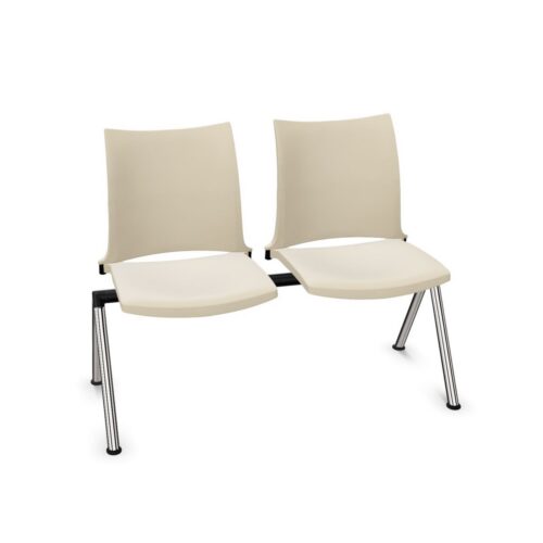 Kusch + Co Hola Bench-2 Hygienic Plastic Back 4-Leg Beam Seating