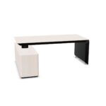 Nowy Styl Erange Desk Integrated With Sideboard Slab-Leg Base Fixed Sbd-A Desk
