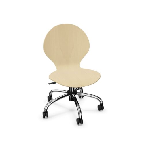 Nowy Styl Cafe VI Gts 5-Star Height-Adjustable Wooden Office Chair
